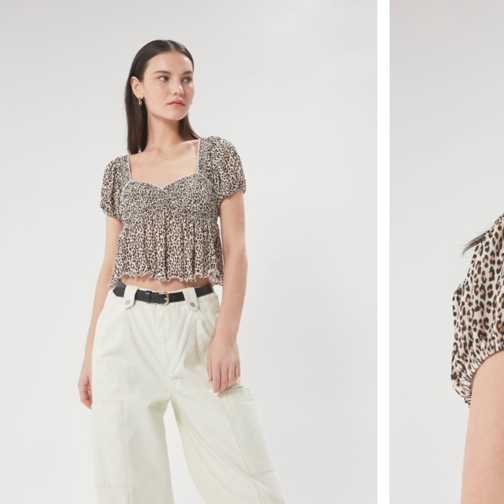 Urban Outfitters Angelo Smocked Bodice Top